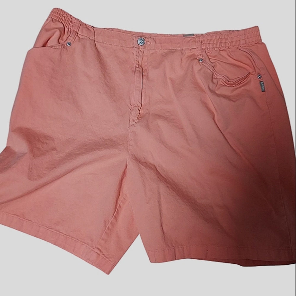 Bill Blass Blassport Woman 20W Peach Orange Shorts Preppy Classic Cotton Tennis